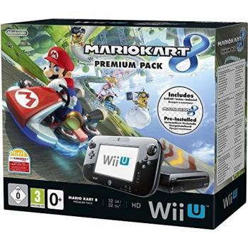 Console Nintendo WII U 32 Go noire + Mario Kart 8 préinstallé - premium pack [Importación Francesa]