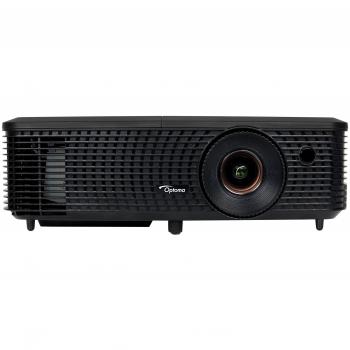 Proyector 3D Optoma DS348 DLP, 3000 Lúmenes ANSI, Resolución SVGA 800x600, Contraste 20000:1, con 2 HDMI y USB, Incluye 2 Altavoces y Lámpara de 195W