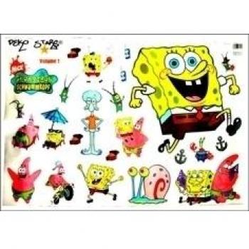 Autoadhesivos para Pared Puerta o Ventana - Bob Esponja