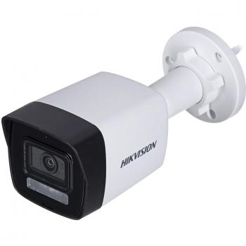 Cámara IP Hikvision DS-2CD1043G2-LIU (2.8 mm) con resolución de 4MP, lente fija de 2.8mm, visión nocturna IR hasta 30 metros, detección de movimiento