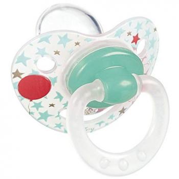 Tigex 80600217 - Pack de 2 chupetes fisiológicos, de 6 meses en adelante, color transparente