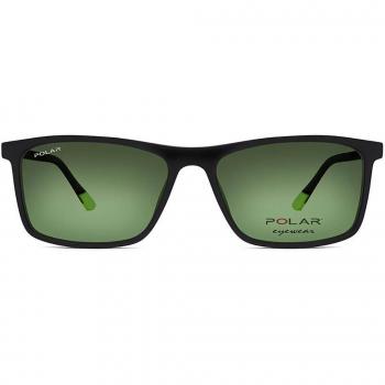 Polar 470 Clip-On Polarized Men's Sunglasses Black 55mm