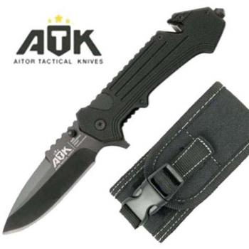 Atk Navaja Acero Inox. 8,5 Cm Titanium 16444-C Incluye Funda de Nylon
