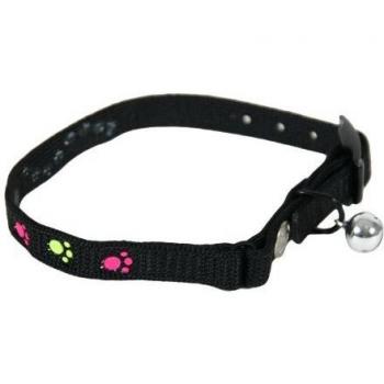 Collar para gato elástico de nylon con diseño de patas de gato - Martin Sellier 35 x 1 cm