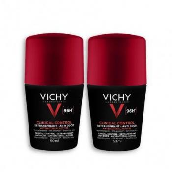 Vichy Homme Desodorante Clinical Control 96h Roll-on 2x50ml