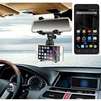 Sostenedor del montaje espejo retrovisor para Archos 50d Oxygen, negro | Escuadra de coches - K-S-Trade