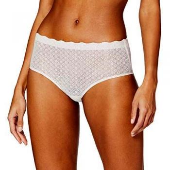 Sloggi Zero Feel Lace High Waist Brief Braga Alta, Blanco