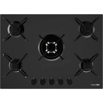 Universal Blue Maia BB-Plus Placa de Gas 5 Fuegos Encendido Eléctrico Negro 70 cm