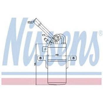 Secadora y filtro deshidratante para aire acondicionado NISSENS 95331