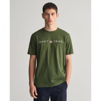 Gant - Camiseta de hombre manga corta con estampado gráfico