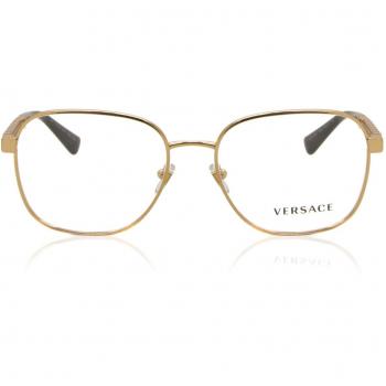 Versace Gafas Graduadas VE 1290 1002 Armazones para Hombre Dorados Ajuste Asiático Lentes Recetadas 56