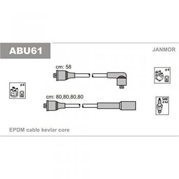 Juego de cables de encendido JANMOR ABU61 - Conjunto de bujías y alta calidad