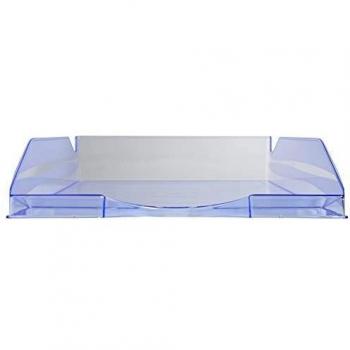Exacompta 12310d Bandeja Correspondencia, Azul Hielo translúcido, 34.5 x 25.5 x 6.5