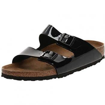 Birkenstock Arizona Black Patent Mules Sandals for Women - EU 42