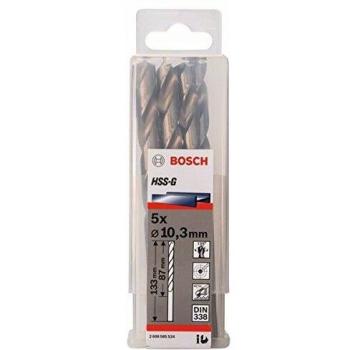 Bosch 2 608 585 524 - Pack de 5 brocas para metal HSS-G, DIN 338