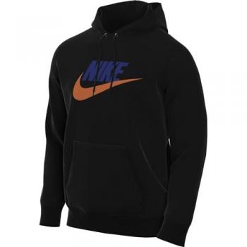 Sudadera con Capucha Nike Club Fleece Hombre - Negro - Talla S - Algodón Borreguillo