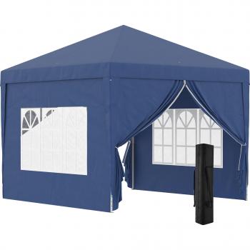 Carpa plegable con 4 paredes desmontables 3x3 m