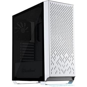 SilverStone SST-PM02W-G - Primera Midi Tower Gaming Case, ATX, panel lateral de vidrio templado, blanco