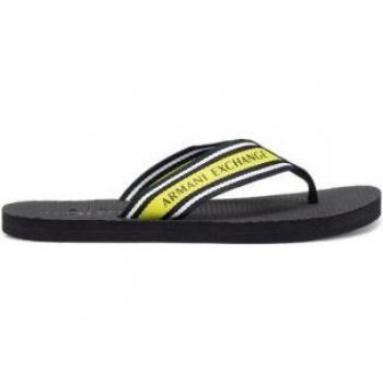 Chanclas Webbing amarillas para hombre Armani Exchange XUQ005
