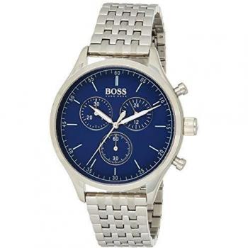 Hugo Boss Watch Mens Chronograph Quartz Watch with Stainless Steel Strap 1513653
