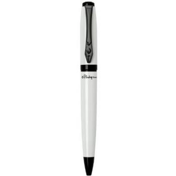 Leitz Platignum 50300 Studio - Bolígrafo de tinta azul con caja plateada, blanco