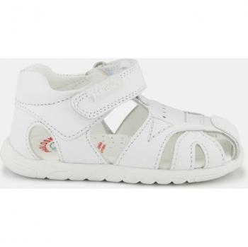 Sandalias Pablosky de piel blanco para bebé niño