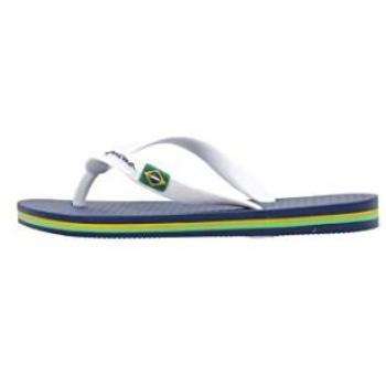 Chancla Dedo de Goma Ipanema Brasil Kids Blanco y Azul 38