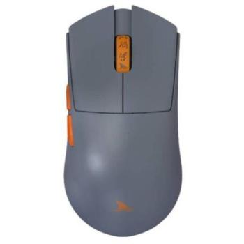 Ratón Gaming Inalámbrico Darmoshark M3s PRO Gris, 26000 DPI, Ergonomía Ligera, Bluetooth