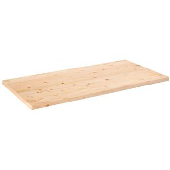 Mesa rectangular de madera maciza de pino 100x60x2,5 cm