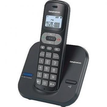 Daewoo DTD 1600 - Teléfono fijo inalámbrico, color gris