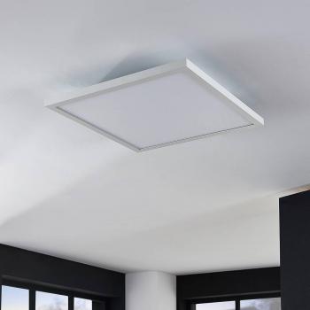 Panel LED Brenda CCT 40x40 cm con mando a distancia, moderno, blanco, hecho de aluminio, ideal para salón y comedor, lámpara de oficina y lugar de trabajo