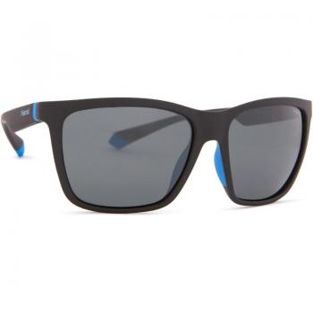 Polaroid PLD 2126/S OY4 M9 58 Polarized Sunglasses, Rectangle, Black/Azure/Grey, Male, Size: 58 MM