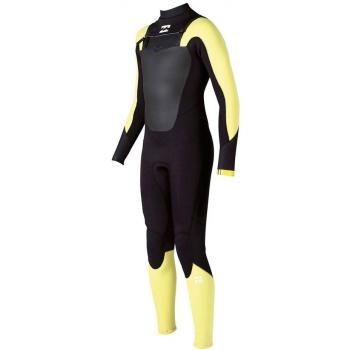 2017 Billabong Junior Absolute Comp 4/3mm Chest Zip Wetsuit Mango Z44B03 Age / Size - 16 Years