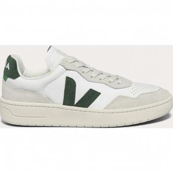 Veja V-90 Women's Extra White/Cyprus Leather Sneakers