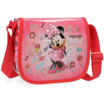 Disney Stickers Bolso Bandolera, 17 cm, 1.02 Litros, Rosa