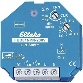 FUD61NPN-230V - Wireless Actuator Universal Dimming Switch, Eltako Wireless Actuator Dimmer Flush Mount