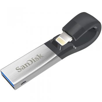 SanDisk iXpand 32GB USB 3.0 Flash Drive for iPhone and iPad, Black/Silver