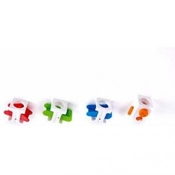 Quadrilla Control Block Set - Multi-Piece Wooden Marble Run Accessory
