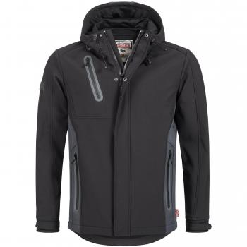 Lonsdale Men Lightweight Jacket Isington Softshell, Größe:L, Farbe:Black