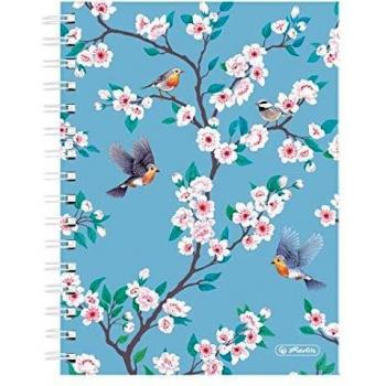 Cuaderno de espiral, A5, 100 hojas, diseño de Ladylike Birds