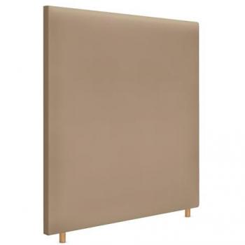 Cabecero Tapizado de Polipiel Liso Hasta el Suelo 95x120cm para Cama de 90 - Marrón Claro