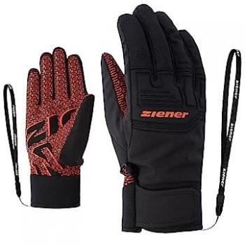 Ziener Garim As Guante de esquí Alpine para hombres, color Orange Spice, talla 8