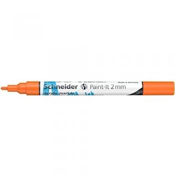 Marcador Acrílico Schneider Paint-It 310 Naranja 2 mm