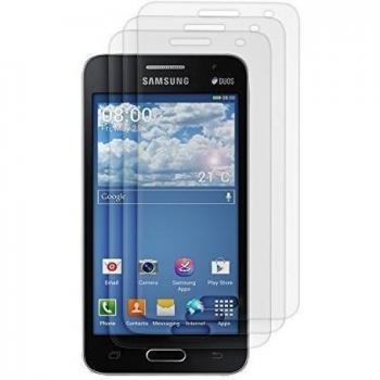 3x kwmobile Lámina protectora de pantalla MATE y ANTIREFLECTANTE con efecto antihuellas para Samsung Galaxy Core II Duos - CALIDAD SUPERIOR