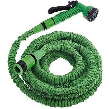 PAPILLON 8070505 Manguera Extensible Riego 10 a 30 Metros Con Pistola De 7 Posiciones