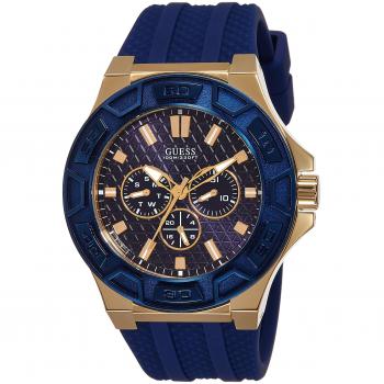 Guess GUW0674G2 Reloj de Pulsera para Hombre en Azul Brillante