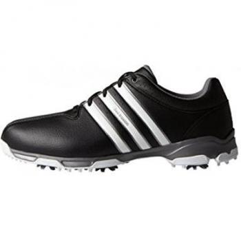 adidas 360 Traxion Wd, Zapatos de Golf para Hombre, Negro / Blanco / Plata, 40.6 EU