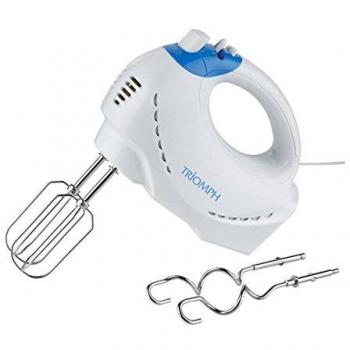 Batidora Eléctrica de Mano Triomph ETF2121 - 200W, 6 Velocidades, Blanco y Azul