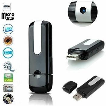 ksrp Layer Mini U8 USB Flash Derecho Cámara Espía DVR USB Disk Videocámara mini oculta Detección de Movimiento activado 720 x 480