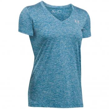 Under Armour Tech SSV-Twist Camiseta Manga Corta, Mujer, Azul